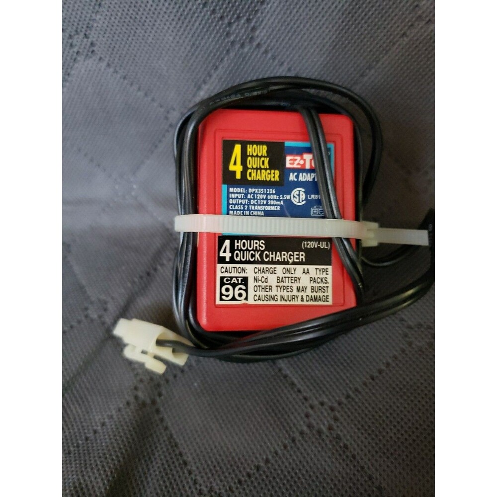 EZ-Tec DPX351326 AC Adapter 4 Hours Quick Charger DC12V 200mA